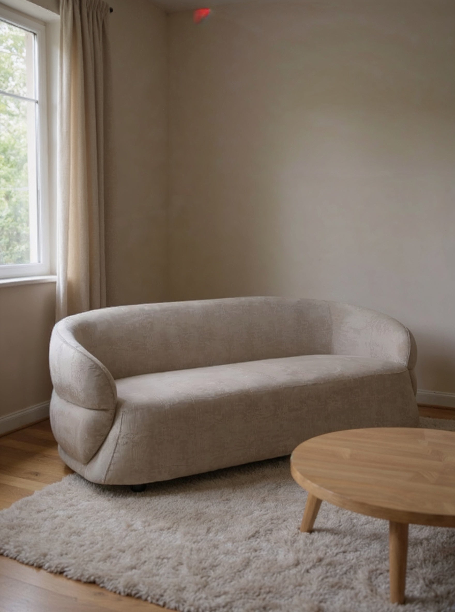 Lina Curve Three-Seater Sofa